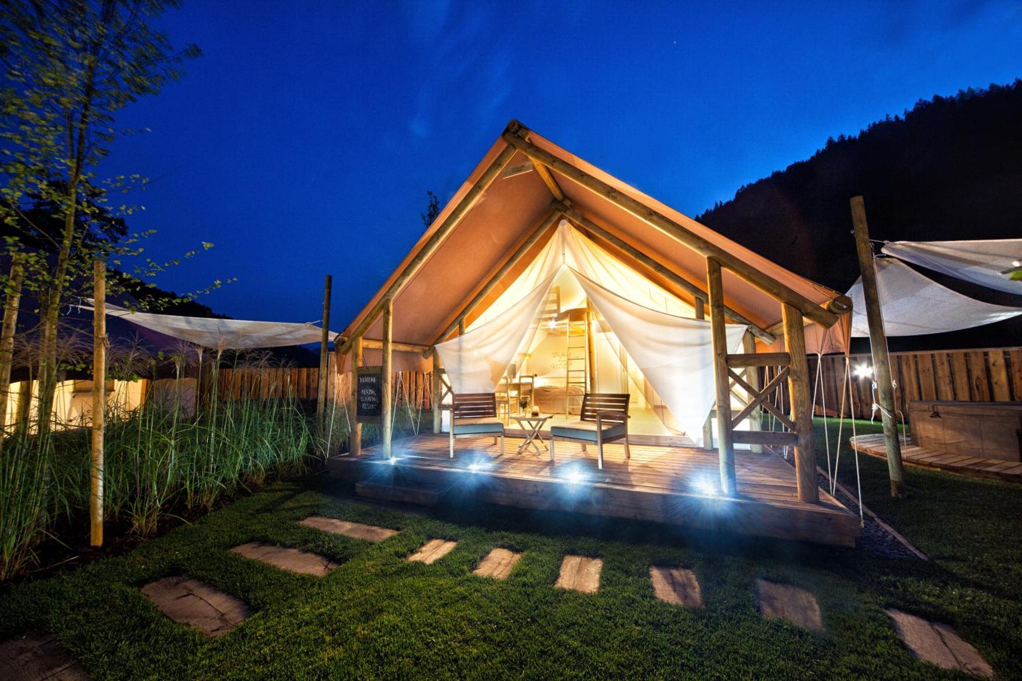 Charming Slovenia - Herbal Glamping Resort Ljubno Bagian luar foto