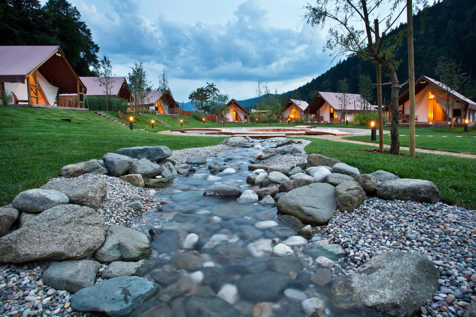 Charming Slovenia - Herbal Glamping Resort Ljubno Bagian luar foto