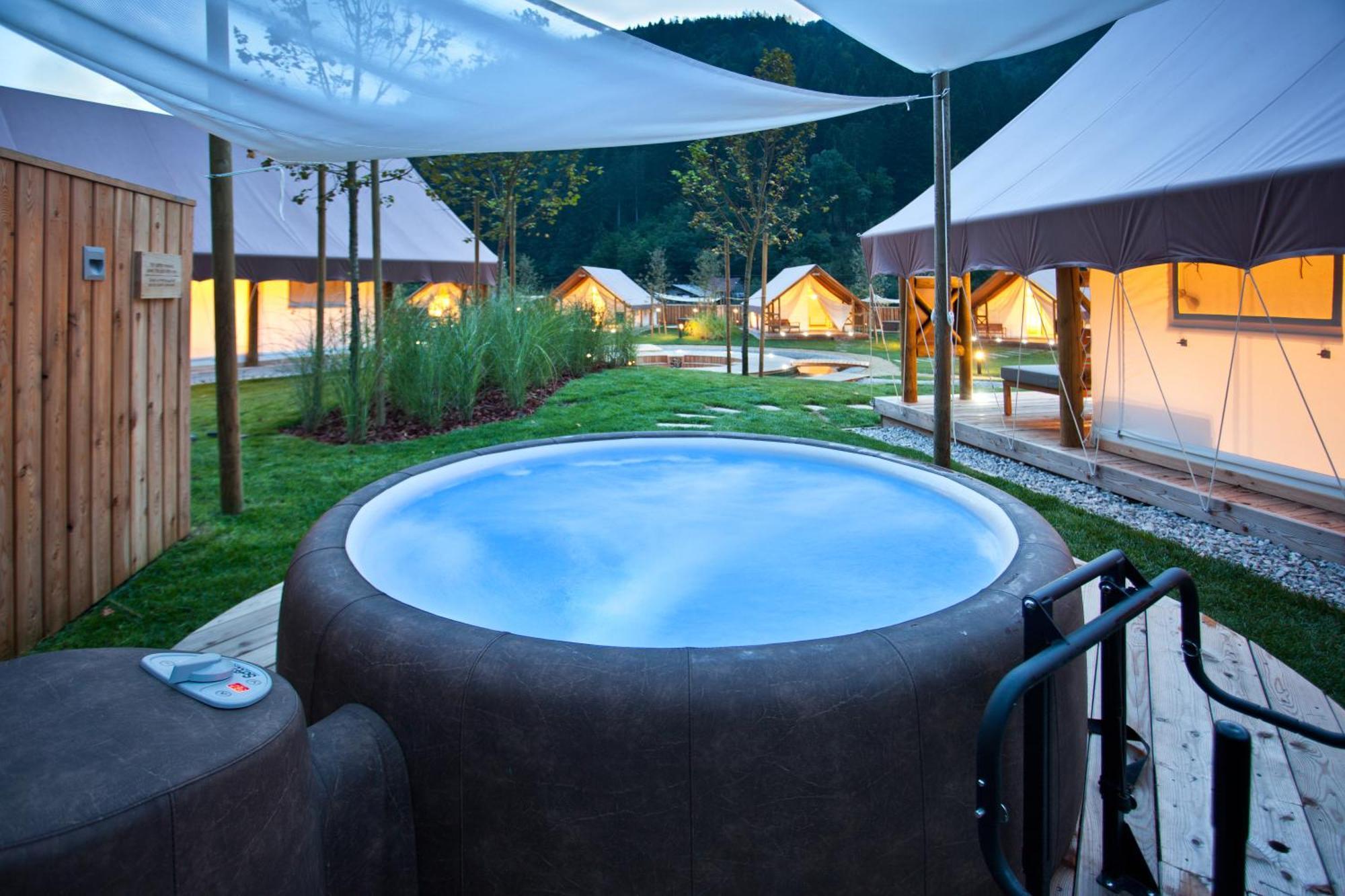 Charming Slovenia - Herbal Glamping Resort Ljubno Bagian luar foto